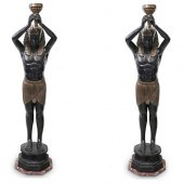 (2 PC) PAIR OF EGYPTIAN REVIVA