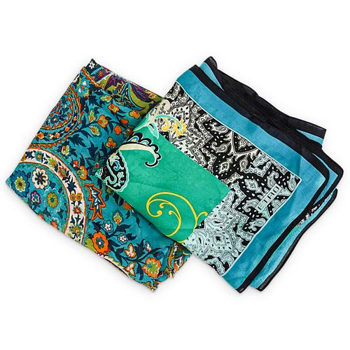 (2 PC) PAIR OF ITALIAN ETRO SILK