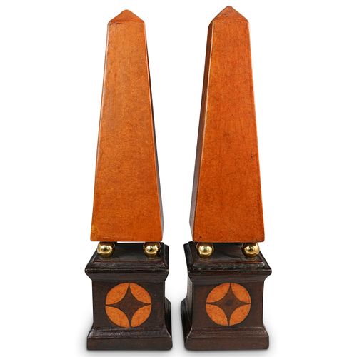 (2 PC) PAIR OF ITALIAN CERAMIC