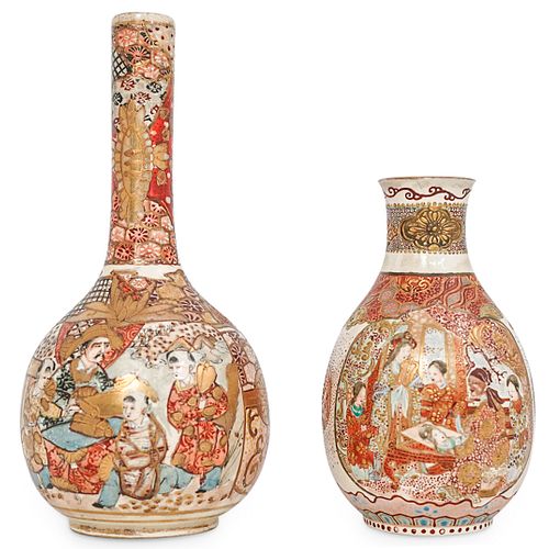 (2 PC) PAIR OF JAPANESE SATSUMA