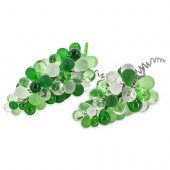 (2 PC) PAIR OF MURANO GLASS GR