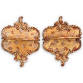 (2 PC) PAIR OF ORNATE WALL SHE