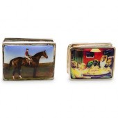 (2 PC) PAIR OF SILVER PILL BOX
