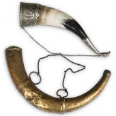 (2 PC) PAIR OF TWO HORNSDESCRI