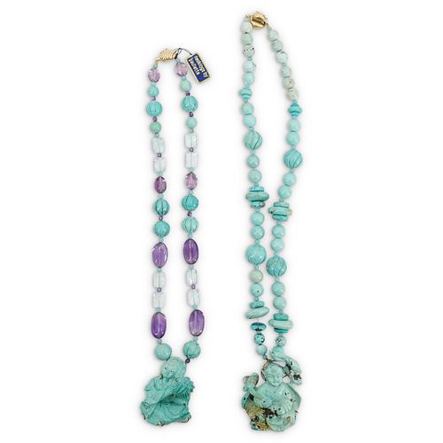 (2 PC) PAULETTE 14K GOLD AND BEADED