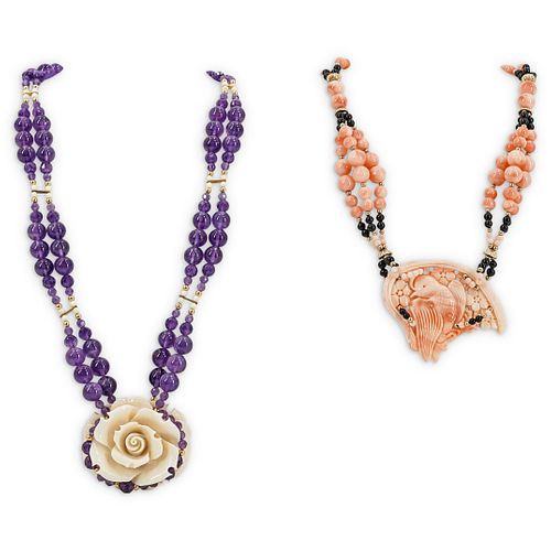 (2 PC) PAULETTE SEMI PRECIOUS STONE