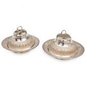 (2 PC) PERSIAN SILVER COVERED