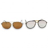 (2 PC) PORSCHE & MASERATI GLAS