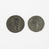 (2 PC) ROMAN NERVA & CALIGULA
