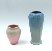 2 PC. ROOKWOOD VASE & VAN BRIG