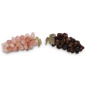 (2 PC) ROSE QUARTZ AND AGATE G