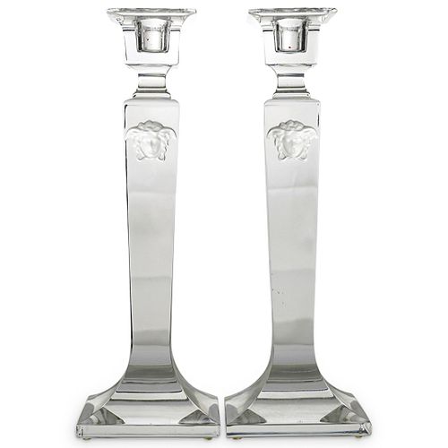 (2 PC) ROSENTHAL VERSACE CRYSTAL