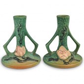 (2 PC) ROSEVILLE POTTERY MAGNO