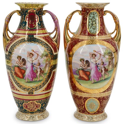 (2 PC) ROYAL-VIENNA-STYLE PORCELAIN