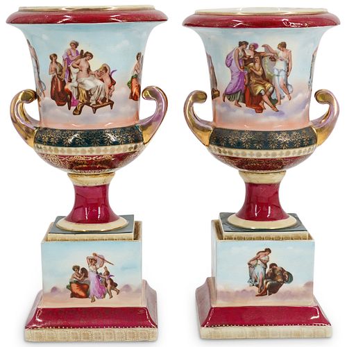 (2 PC) ROYAL-VIENNA-STYLE PORCELAIN