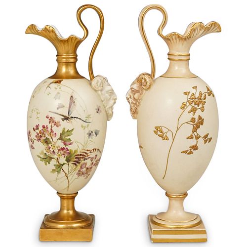 (2 PC) ROYAL WORCESTER PORCELAIN