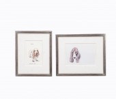 2 PC S. REYNOLDS BASSET HOUND