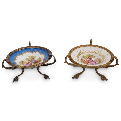 (2 PC) SEVRES PORCELAIN AND