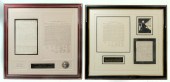 2 PC. SIGNED HISTORICAL FRAMED