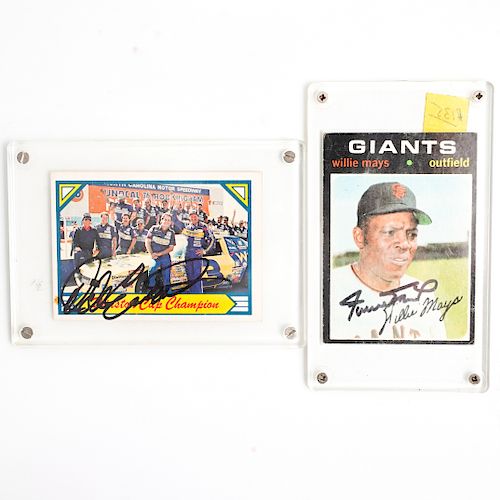 (2 PC) SIGNED SPORTS MEMORABILIA