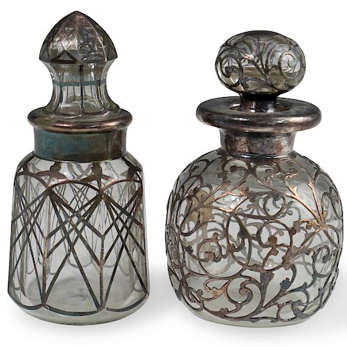 (2 PC) SILVER OVERLAY PERFUME