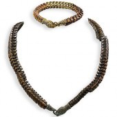 (2 PC) SNAKE VERTEBRAE NECKLAC