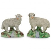 (2 PC) STAFFORDSHIRE PORCELAIN