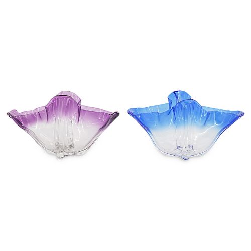 (2 PC) STEUBEN COLORLESS