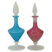 (2 PC) STEUBEN TWO-TONED COLOG