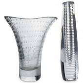 (2 PC) SWEDISH SIGNED CRYSTAL