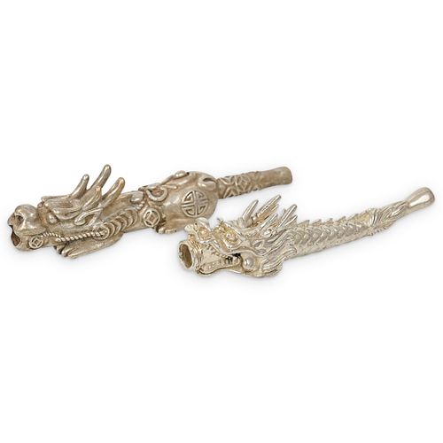 (2 PC) TIBETAN SILVER PLATED