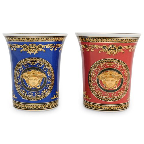 (2 PC) VERSACE "MEDUSA" BLUE AND