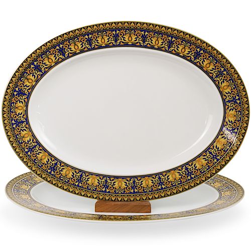 (2 PC) VERSACE ROSENTHAL "BLUE