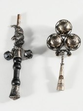 2 PC. VICTORIAN SILVER BABY RA