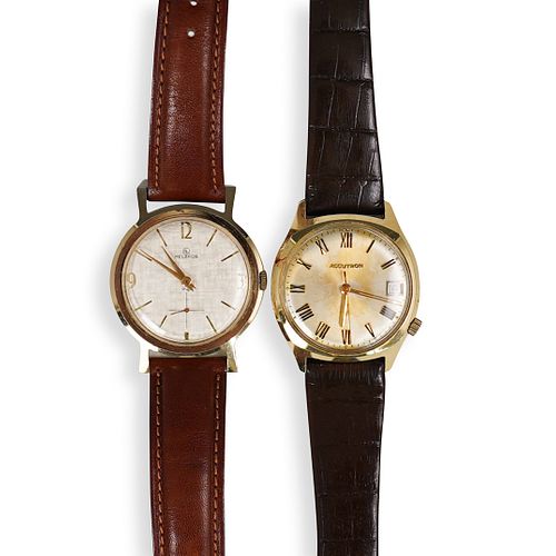 (2 PC) VINTAGE 14K GOLD MENS