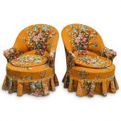 (2 PC) VINTAGE FRENCH SKIRTED