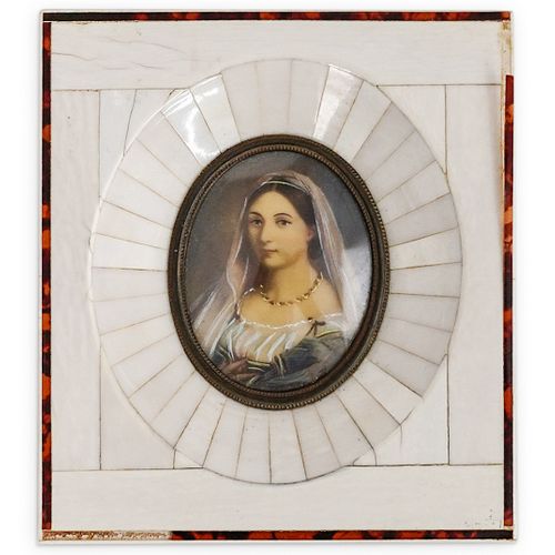 (2 PC) VINTAGE MINIATURE FRAMED