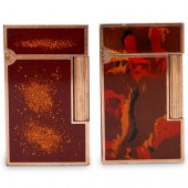 (2 PC) VINTAGE S.T. DUPONT RED
