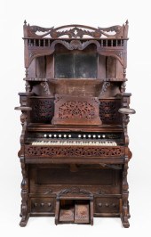 2-pc Walnut Eastlake Victorian