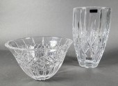 2 PC. WATERFORD 9" SPARKLE VAS
