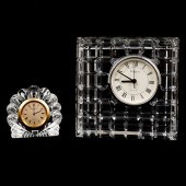 (2 PC) WATERFORD CRYSTAL CLOCK