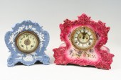 2 PC. WEDGWOOD STYLE & ANSONIA
