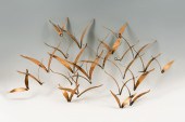 2 PC. WILLIAM BOWIE METAL BIRD