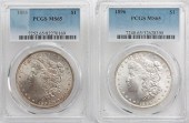 2 PCGS GRADED MORGANS: 1898 (M