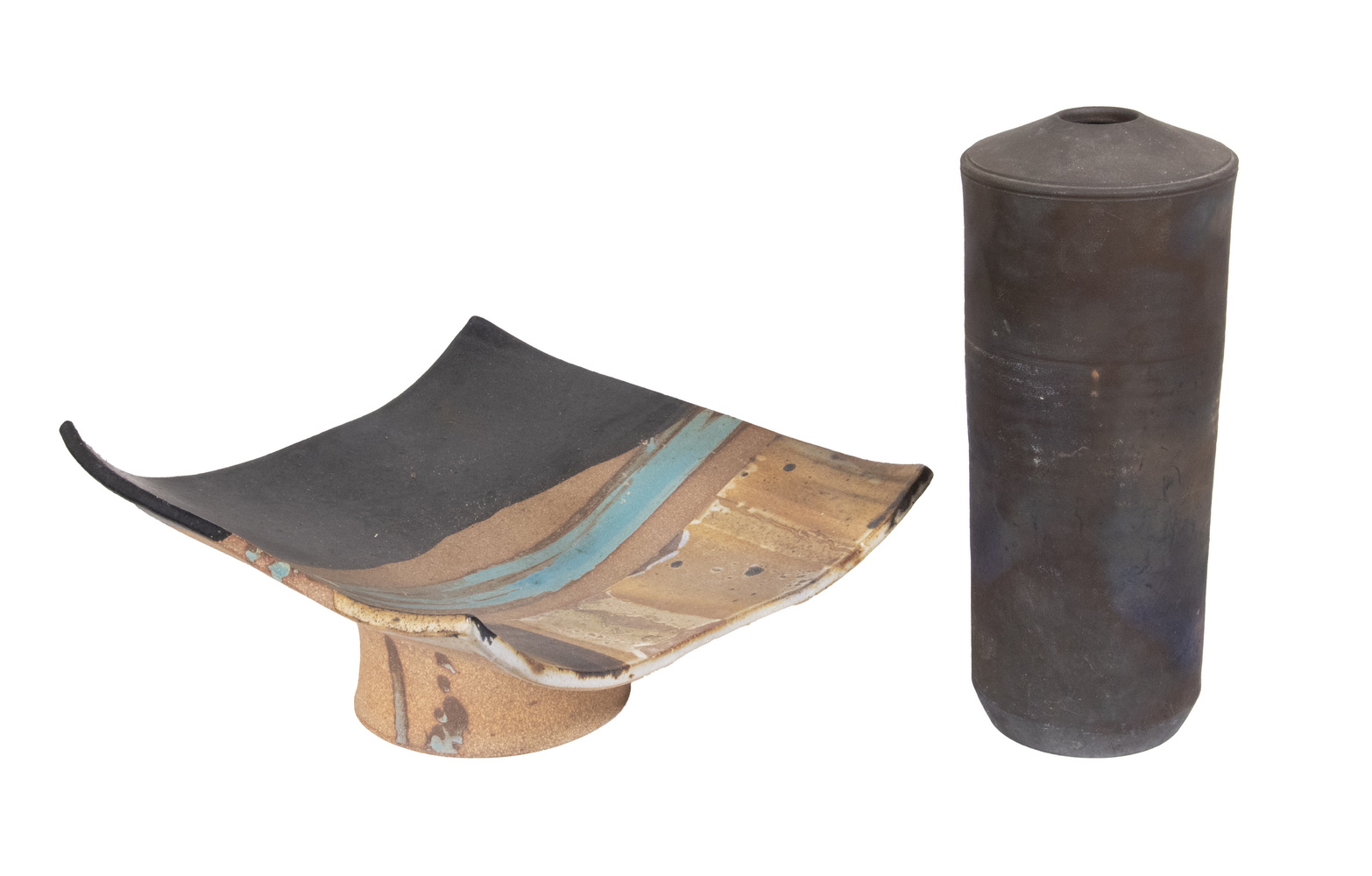 (2 PCS) ARTISAN CRAFTED POTTERY -