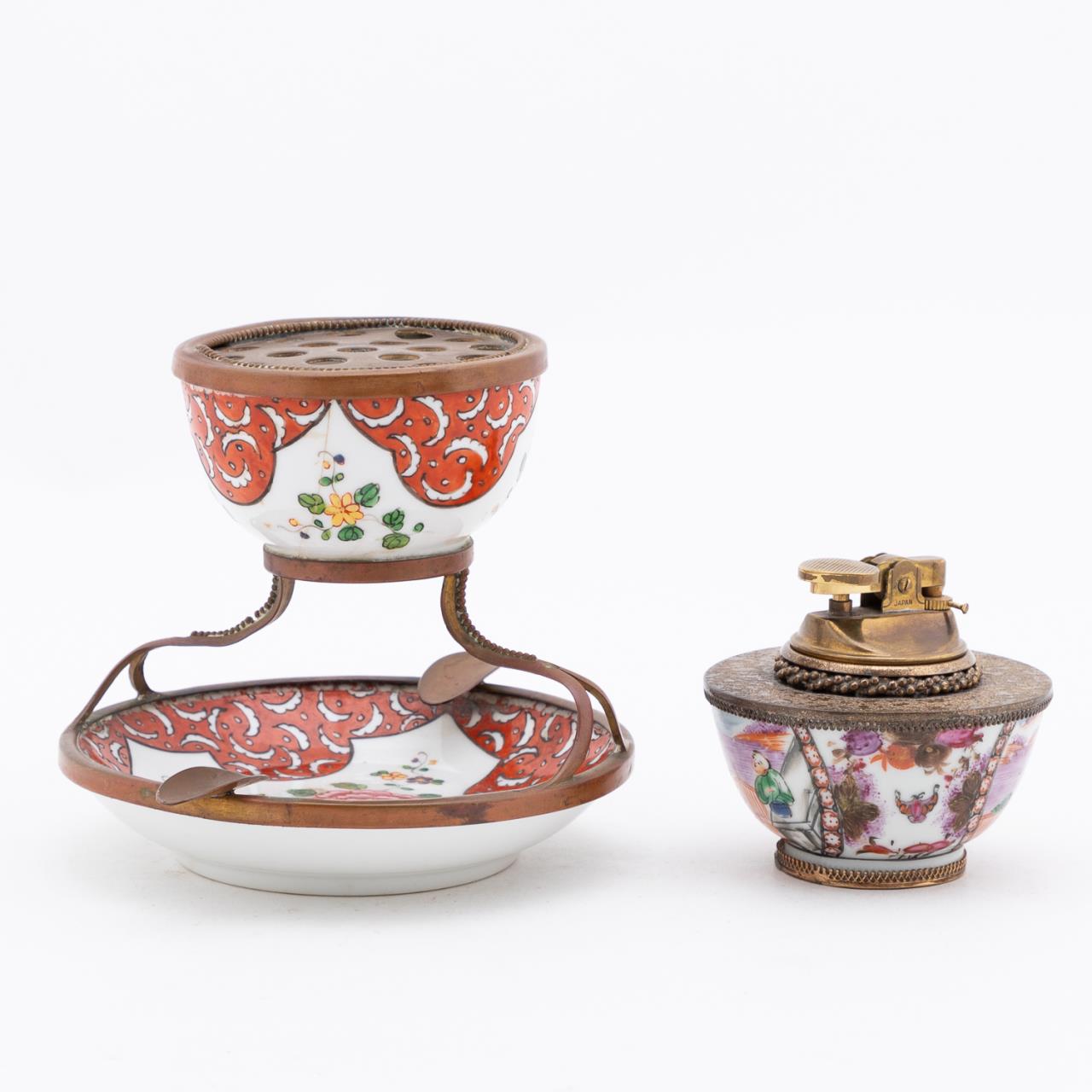 2 PCS CHINESE EXPORT FAMILLE ROSE