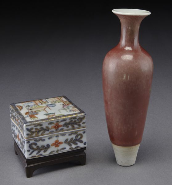 2 Pcs. Chinese porcelain ware:(1)