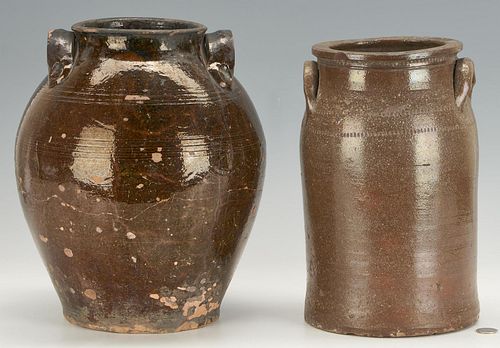 2 PCS. EAST TN POTTERY, INCL.