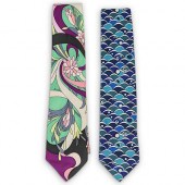 (2 PCS) EMILIO PUCCI SILK NECK