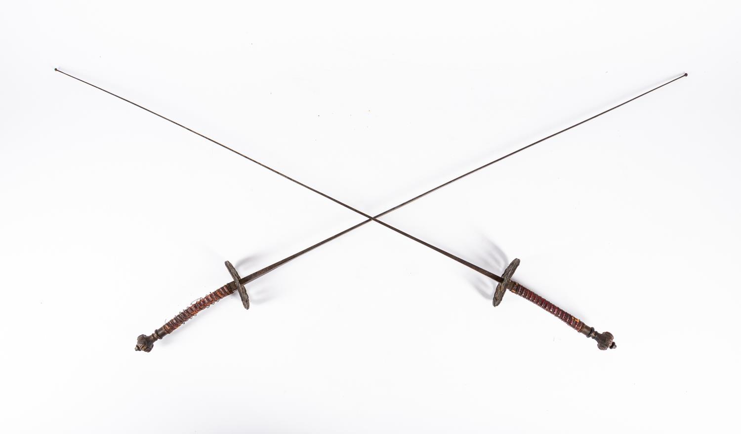 2 PCS, FENCING FOILS, WOODRUFF
